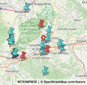 Mappa Via San Tommaso, 56029 Santa Croce sull'Arno PI, Italia (9.1515)