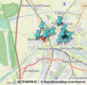 Mappa Via Giovanni Pancaldi, 56122 Pisa PI, Italia (1.42833)