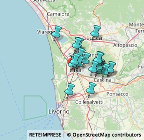 Mappa Via Giovanni Pancaldi, 56122 Pisa PI, Italia (9.779)