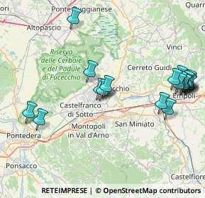 Mappa Via Provinciale Francesca Nord, 56029 Santa Croce sull'Arno PI, Italia (9.7215)