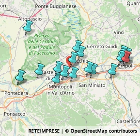 Mappa Via Provinciale Francesca Nord, 56029 Santa Croce sull'Arno PI, Italia (7.871)