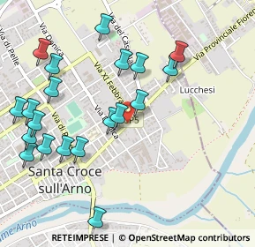 Mappa Via Provinciale Francesca Nord, 56029 Santa Croce sull'Arno PI, Italia (0.5935)