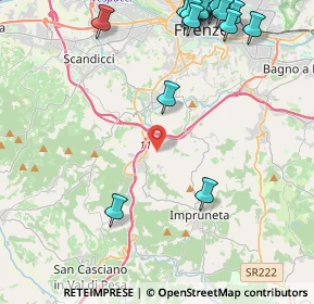 Mappa Vicolo Rose, 50023 Impruneta FI, Italia (6.2505)