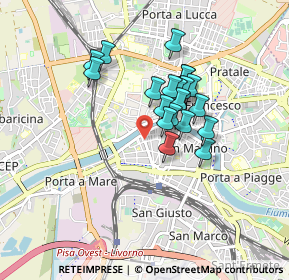 Mappa Via del Galloro, 56125 Pisa PI, Italia (0.6745)