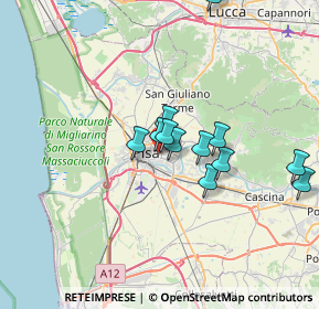 Mappa Via Giovanni Rosini, 56124 Pisa PI, Italia (5.93083)