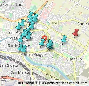 Mappa Via Giovanni Rosini, 56124 Pisa PI, Italia (0.9095)