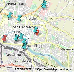 Mappa Piazza Bartolo da Sassoferrato, 56124 Pisa PI, Italia (1.22083)