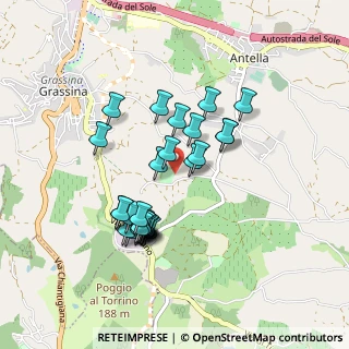 Mappa Via di Lappeggi, 50012 Bagno a Ripoli FI, Italia (0.81379)