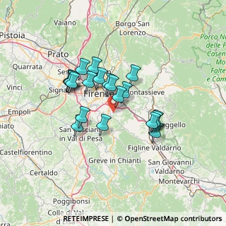 Mappa Via di Lappeggi, 50012 Bagno a Ripoli FI, Italia (11.2605)