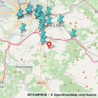 Mappa Via di Lappeggi, 50012 Bagno a Ripoli FI, Italia (5.34)
