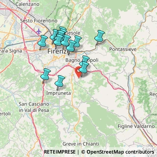 Mappa Via di Lappeggi, 50012 Bagno a Ripoli FI, Italia (7.174)