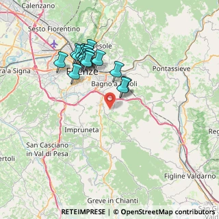 Mappa Via di Lappeggi, 50012 Bagno a Ripoli FI, Italia (7.33368)