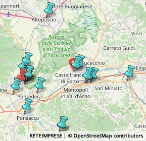 Mappa Via del Platano, 56029 Santa Croce sull'Arno PI, Italia (9.6165)