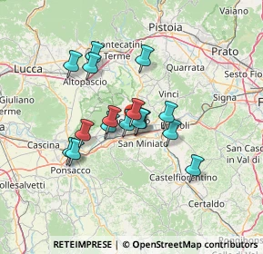 Mappa Via Saminiatese San Pierino, 50054 Fucecchio FI, Italia (10.905)