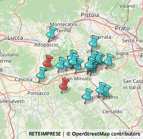 Mappa Via Saminiatese San Pierino, 50054 Fucecchio FI, Italia (10.187)