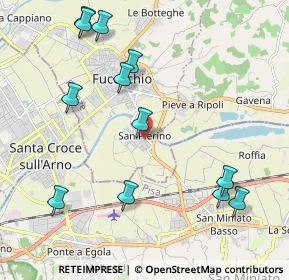 Mappa Via Saminiatese San Pierino, 50054 Fucecchio FI, Italia (2.44583)