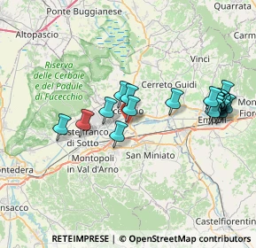 Mappa Via Saminiatese San Pierino, 50054 Fucecchio FI, Italia (7.9555)