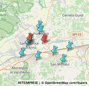 Mappa Via Saminiatese San Pierino, 50054 Fucecchio FI, Italia (3.11833)
