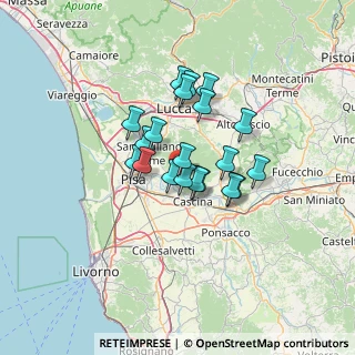 Mappa Via S. Piero, 56011 Calci PI, Italia (9.7365)