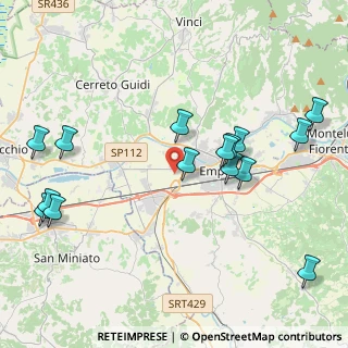 Mappa Via Ponterotto, 50053 Empoli FI, Italia (4.866)