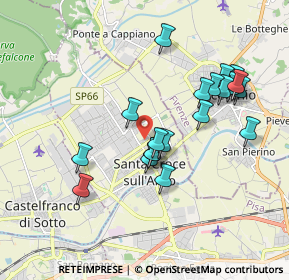 Mappa Via Don Morosini, 56029 Santa Croce sull'Arno PI, Italia (1.805)