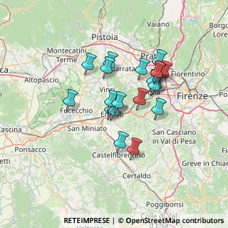Mappa Via Renato Fucini, 50053 Empoli FI, Italia (11.3375)