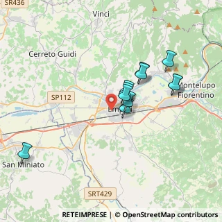 Mappa Via Baccio da Montelupo, 50053 Empoli FI, Italia (3.17)