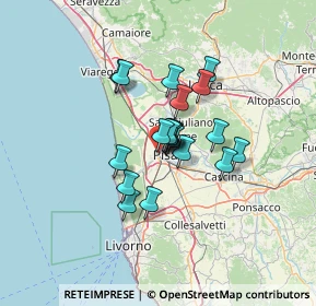 Mappa Via Ciro Ravenna, 56122 Pisa PI, Italia (9.075)