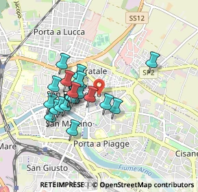 Mappa Via Mario Canavari, 56127 Pisa PI, Italia (0.7655)