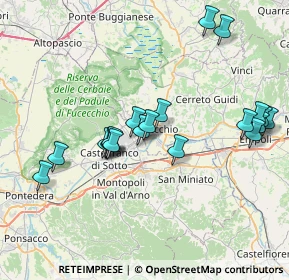 Mappa Via delle Confina di Fucecchio, 56029 Santa Croce sull'Arno PI, Italia (7.731)