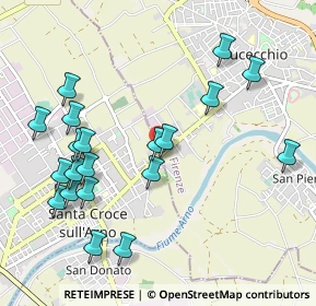 Mappa Via delle Confina di Fucecchio, 56029 Santa Croce sull'Arno PI, Italia (1.146)