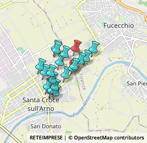 Mappa Via delle Confina di Fucecchio, 56029 Santa Croce sull'Arno PI, Italia (0.617)