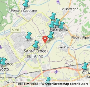 Mappa Via delle Confina di Fucecchio, 56029 Santa Croce sull'Arno PI, Italia (2.53417)