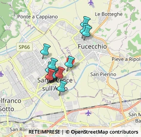 Mappa Via delle Confina di Fucecchio, 56029 Santa Croce sull'Arno PI, Italia (1.44929)