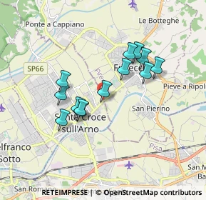 Mappa Via delle Confina di Fucecchio, 56029 Santa Croce sull'Arno PI, Italia (1.51615)