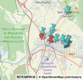 Mappa Via Primo Maggio, 56122 Pisa PI, Italia (3.74231)