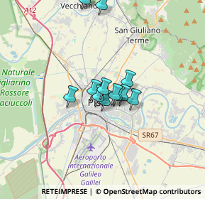 Mappa Via Ettore Sighieri, 56127 Pisa PI, Italia (2.62846)