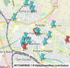 Mappa Via Ettore Sighieri, 56127 Pisa PI, Italia (1.04063)