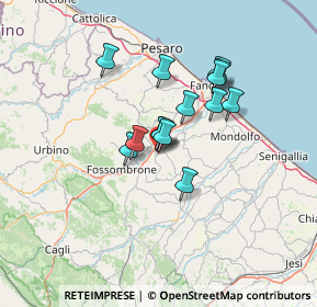 Mappa Via Bagnara, 61038 Orciano di Pesaro PU, Italia (9.99071)