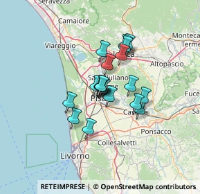 Mappa Via Mario Lalli, 56127 Pisa PI, Italia (8.629)