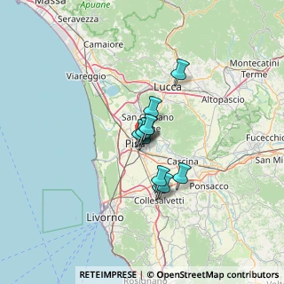 Mappa Via Giuseppe Moruzzi, 56127 Pisa PI, Italia (7.76455)
