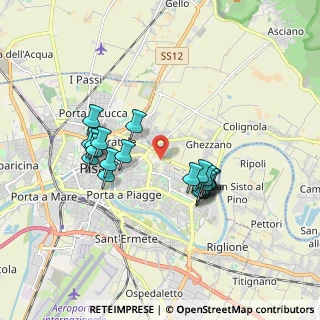 Mappa Via Giuseppe Moruzzi, 56127 Pisa PI, Italia (1.6315)