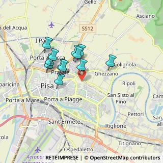 Mappa Via Giuseppe Moruzzi, 56127 Pisa PI, Italia (1.45917)