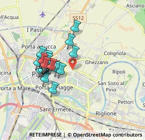 Mappa Via Giuseppe Moruzzi, 56127 Pisa PI, Italia (1.558)