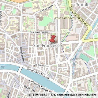 Mappa Via San Francesco, 56127 Pisa PI, Italia, 56127 Pisa, Pisa (Toscana)