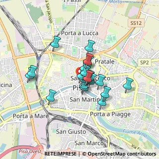 Mappa Borgo Stretto, 56100 Pisa PI, Italia (0.6215)