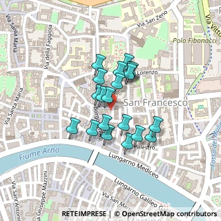 Mappa Via delle Case Dipinte, 56127 Pisa PI, Italia (0.1615)