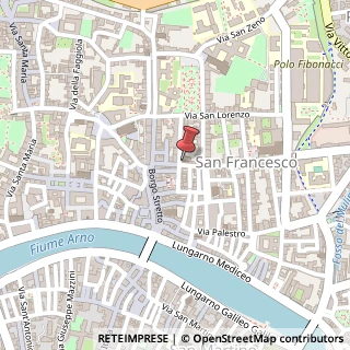 Mappa Via San Francesco, 70, 56127 Pisa, Pisa (Toscana)