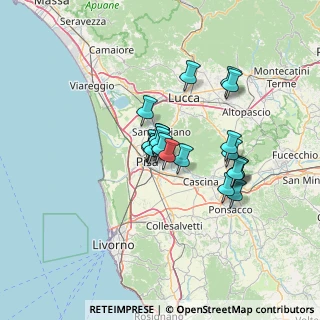 Mappa Via Alessandro Volta Ghezzano, 56017 San Giuliano Terme PI, Italia (10.1295)