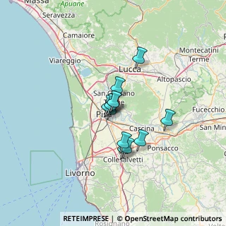 Mappa Via Alessandro Volta Ghezzano, 56017 San Giuliano Terme PI, Italia (8.6275)